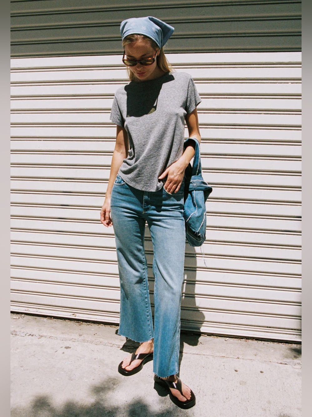 AMO Denim Georgia Crop